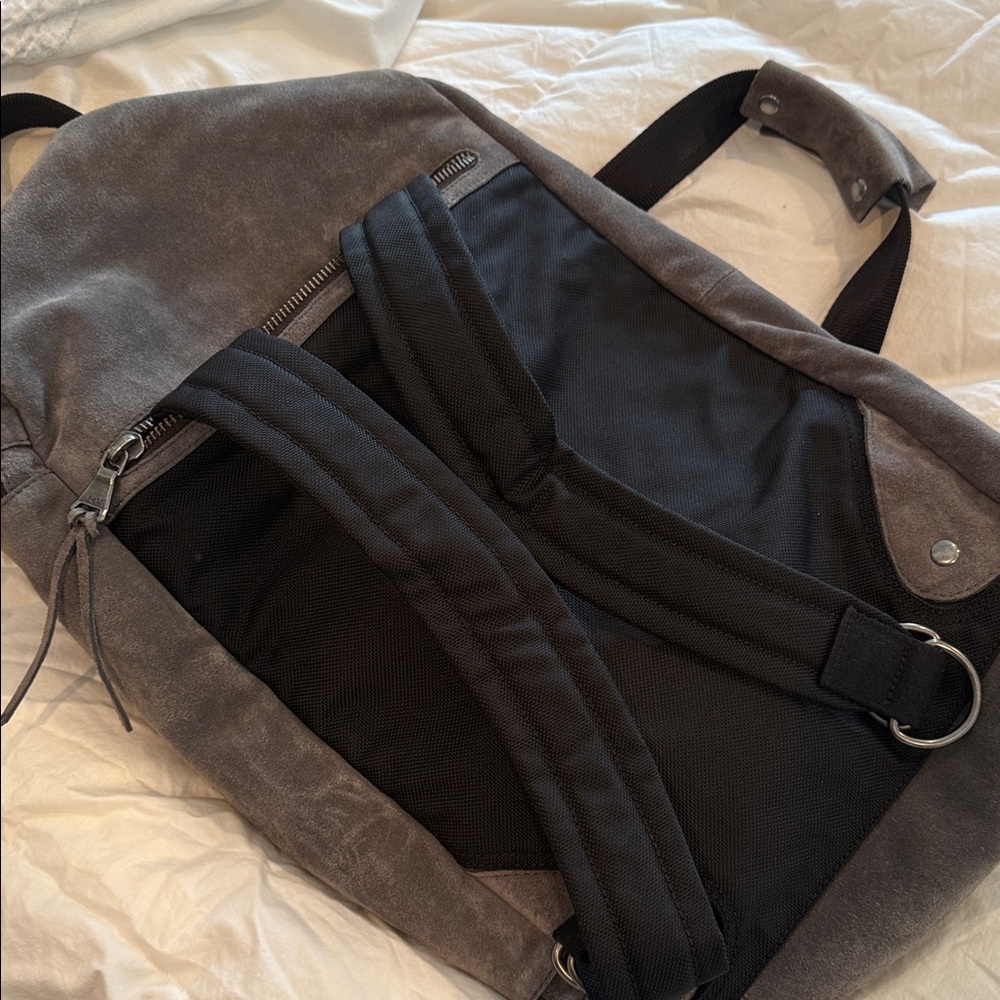 John Varvatos Charcoal Suede Accessory - Picture 5 of 7